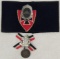 2pcs-WW1/WW2 German NSRKB Armband With Kyffhauser Device-Deutscher Krieger bund Medal