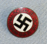 Enameled NSDAP Party Pin By Desirable Maker Of Deschler-RZM M1/52