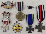 8pcs-Misc WW1 Imperial German Medals/Insignia-Deutscher Kreiger Bund