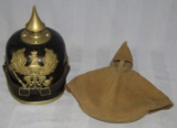 M1895/97 Prussian Pickelhaube Spike Helmet With Period Private Purchase Cover