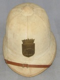 Scarce M1887/1911 Italian City Police Pith/Sun Helmet-Catalonia?