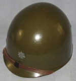 Korean War Period 1952 Dated M1 Liner With Lt. Colonel Insignia-Named