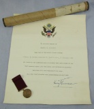 USN Named Good Conduct Medal-KIA Patrol Bomber Squadron-Truman Condolence Letter