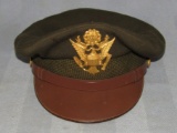 Very Nice WW2 Period U.S. Army/Army Air Corp Officer's Visor Cap By Dobbs 5th Ave.