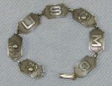WW2 Period Sterling USMC Sweetheart Bracelet