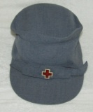 WW2 Period American Red Cross Nurse/Volunteer Service Cap-Has Initials