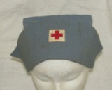 WWII Period American Red Cross Nurse's Scarf Cap