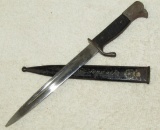 Unique WW1/Pre WW2 Letter Opener Size Bayonet With Scabbard