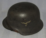 Direct Vet Estate M42 Single Decal Luftwaffe Helmet With Liner/Chin Strap