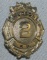 Scarce & Obsolete Vintage Hudson Fire Dept. Numbered Badge