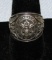 WW2 Period United States Military Motif Signet Men's Sterling Ring