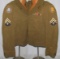 WW2 Occupation Ike Jacket W/Theater Made Ribbon Bars-3rd Army & Constabulary Bullion Patches