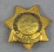 Scarce & Obsolete Vintage California Highway Patrol Traffic Officer's Numbered Badge
