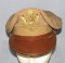 WWII Period U.S. Army/Air Corp Officer's Crusher Form Khaki Visor Cap-
