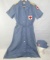 WWII American Red Cross Nurse's Blue Cotton Dress W/Matching Hat
