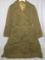 Scarce WW2 Period U.S. Army Nurse's/WAC OD Poplin Field Overcoat W/Wool Button In Liner