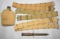 5pcs-WW1/WW2 U.S. Soldier Web Belts-M4 Bayonet-1944 Dated Canteen W/Cup/Cover