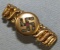 Unique Circa Early 1940's Photo Bracelet With Jeweled Swastika Accent