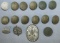 16pcs-WW2 German Uniform Buttons-Rally Badge-10 Pfennig Coin
