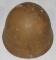 WW2 Japanese Naval Landing Forces Helmet Shell With Insignia