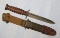 WW2 Blade Marked M3 Fighting Knife By Camillus With Fiber Scabbard