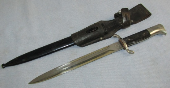 WW2 German Fire Police Short Model Dress Bayonet W/Scabbard-By PUMA