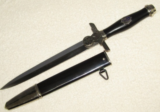 Scarce Early 1st Model RLB Dagger For Enlisted-Scarce Maker "KRONECK"