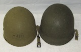 WW2 Period Fixed Bale/Front Seam M1 Helmet W/Firestone Liner