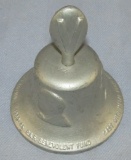 WW2 RAF Benevolent Fund Aluminum Bell-Cast From Downed German Planes Over England