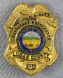 Scarce & Obsolete Vintage Lucas County, Ohio Assistant Prosecutor Named Badge-Circa 1970's