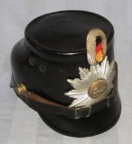 Early Occupation Period German Fire Police Shako-Lower Saxony Front Plate