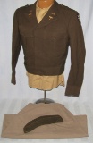 WW2  U.S. Army Nurse Officer's Ike Jacket/Cap/Shirt/