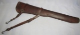 1918 dated M1904  Cavalry Carbine Leather Scabbard With Straps-LF & C.