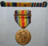 2pcs-WW1 U.S. Victory Medal With 