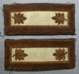 Rare Indian Wars Period U.S. Army Infantry Officer's Field Rank Shoulder Tabs For Major Rank