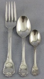 3pcs-Gulf War Saddam Hussein Formal Silverware Salad Fork/Soup Spoon/Demitasse Spoon