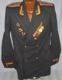 Early Cold War Era Russian NKVD Officer's Tunic-WW2 Vet With Scarce Badges/Medals