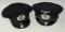 2pcs-WW2 German Soldier Veteran's Association Visor Cap-Post War Veteran's Visor Cap