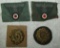 4pcs-WW2 Period Wehrmacht M43 Trapezoid Insignia-Qualified Driver Sleeve Rates