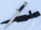 Short Model NCO Dress Bayonet W/Spear Point Blade/Scabbard/Leather Frog-ALCOSO