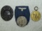 3pcs-Black Wound Badge-Heer 4 & 12 Year Service Medals
