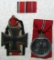 2pcs-Iron Cross 2nd Class-Eastern Front Medal-2 Place Ribbon Bar