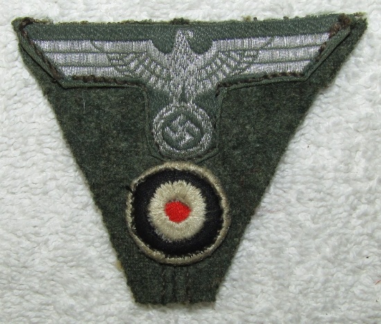 Heer M43 Cut Off Insignia-Flatwire Eagle For NCO/Junior Officer