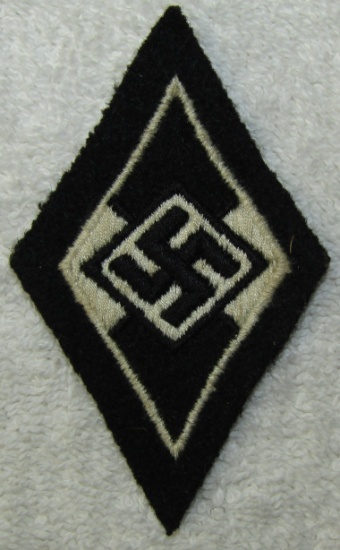 Scarce Former Hitler Youth Serving With The SS Sleeve Diamond