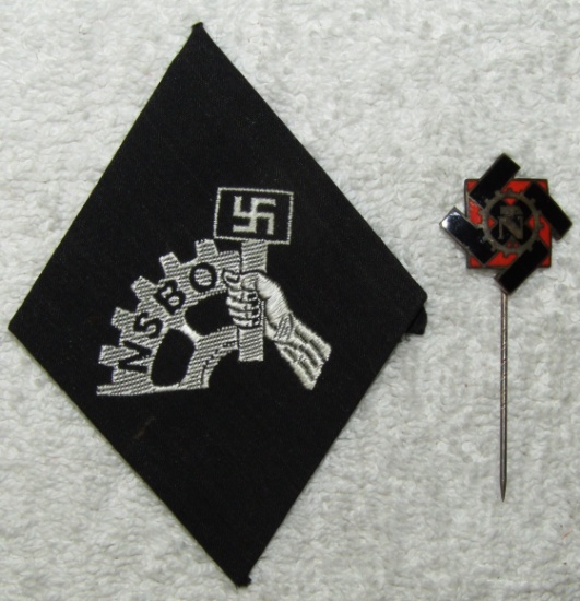 2pcs-NSBO Member's Uniform Sleeve Diamond-Numbered TENO Membship Stickpin
