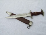 SA Dagger By Anton Wingen-Presentation Engraved On Grip Fittings/Scabbard Throat Fitting