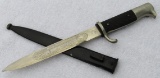 Single Side Engraved Blade Dress Bayonet With Scabbard-PUMA