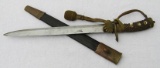 1800's Prussian/Imperial Hunting Cutlass/Hirschfanger W/Scabbard/Portepee-DITTMAR Maker