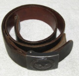 Luftwaffe Combat Belt With leather Tab Steel Buckle-Tab Is Dated 1940
