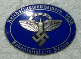 1938 NSFK Enameled Badge For Berlin Ground  Control Official During Flight Competition